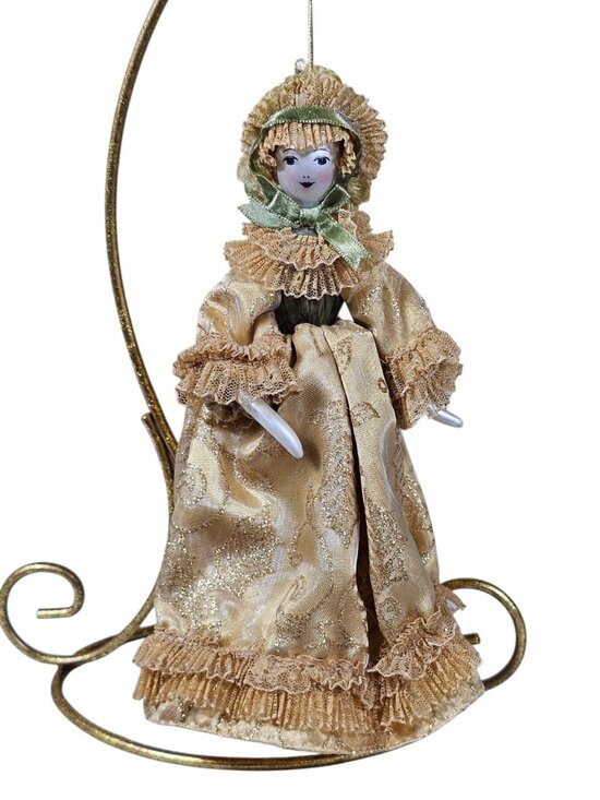 Kurt Adler Other - Kurt S. Adler The Mystique Collection Glass Ornament 8" Lady Victorian Dress VTG